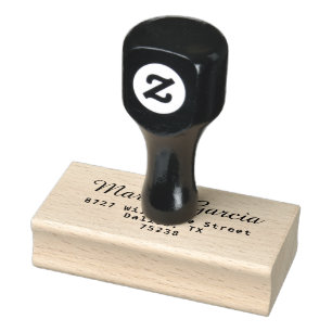 Simple Elegant Return Address Rubber Stamp