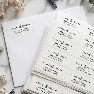 Simple elegant return adress label