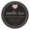 Simple Elegant Rose Gold Black Soy Candle Labels