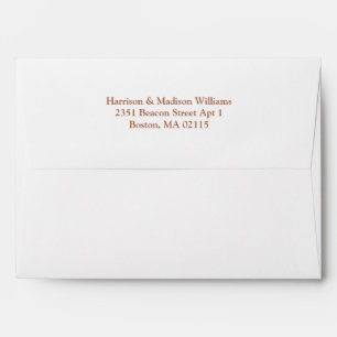 Simple elegant rose gold custom Elegant chic Envelope
