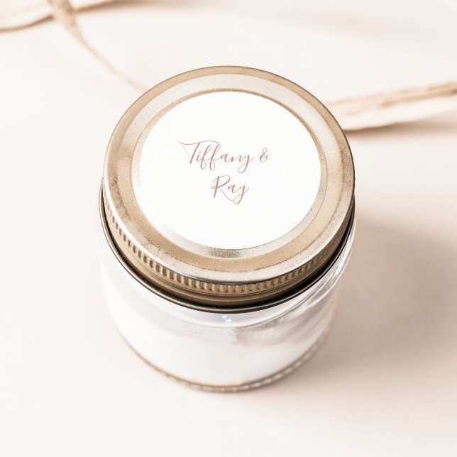 Simple Elegant Rose Gold Wedding Envelope Seals (Creator Uploaded)