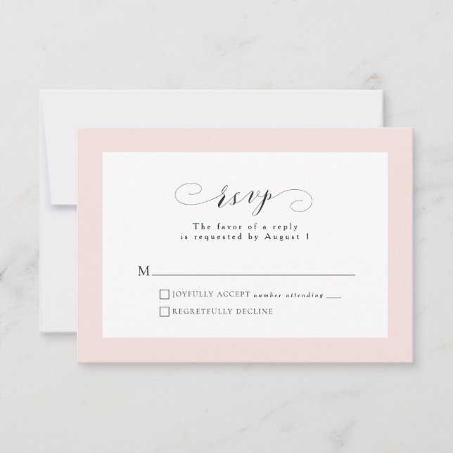Simple elegant RSVP card (Front)