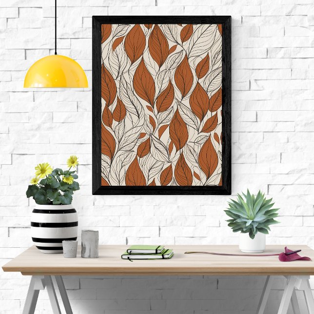 Simple & Elegant: "Rustic Autumn Leaves" Poster (Creator Uploaded)