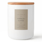 SIMPLE ELEGANT RUSTIC KRAFT MINIMAL MODERN CANDLE
