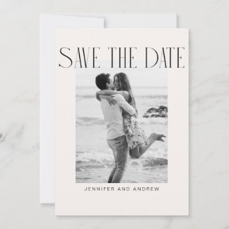 Simple Elegant Save The Date Card