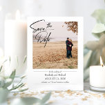 Simple Elegant Save the Date Photo Magnetic Invitation<br><div class="desc">Elegant simple save the date photo magnets</div>