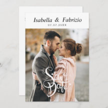 Simple Elegant Save the Date Wedding Invite