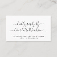 Simple Elegant Script Calligrapher