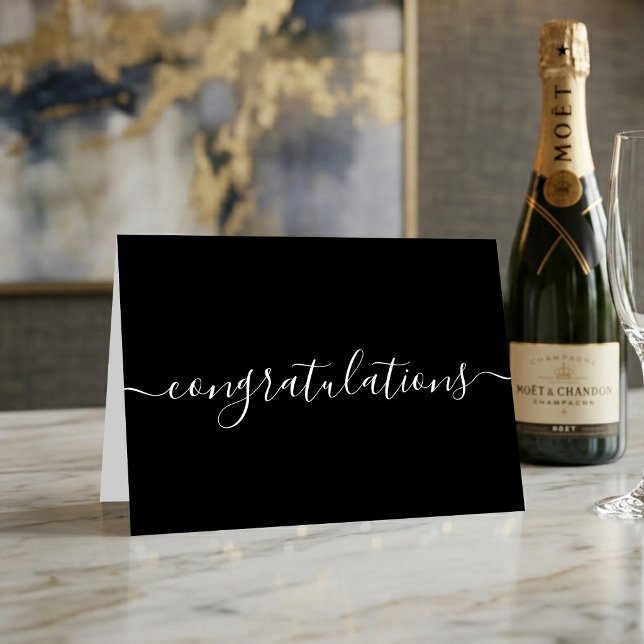 Simple Elegant Script Congratulations Card (Creator Uploaded)