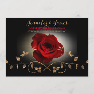 Simple Elegant Script Modern Wedding Invitation