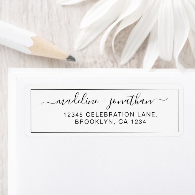 Simple Elegant Script Return Address (Insitu)