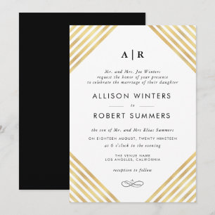 simple elegant script wedding invitation