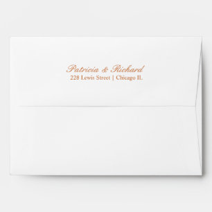 Simple Elegant Script Wedding Invitation Envelope