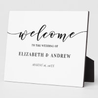 Simple Elegant Script Wedding Welcome Sign
