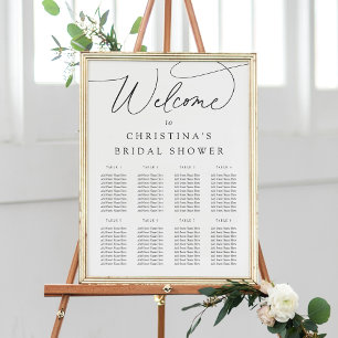 Simple Elegant Script Welcome & Seating Chart