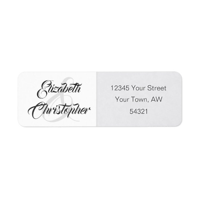 Simple Elegant Soft Grey Ampersand Amplitude (Front)