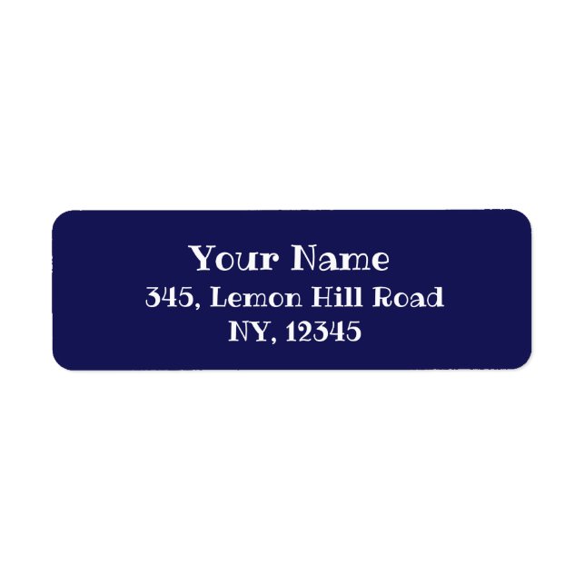 Simple Elegant Solid Navy Bleu (Devant)