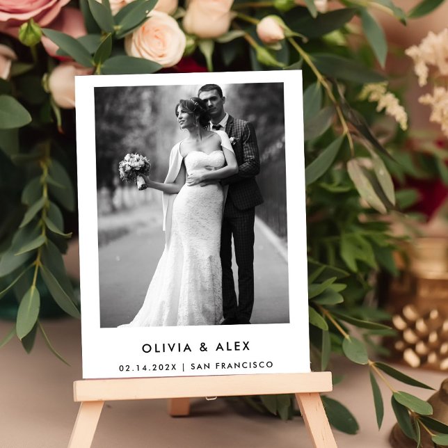 Simple Elegant Text and Photo | Save The Date  Magnetic Invitation (Creator Uploaded)