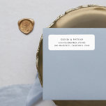 Simple Elegant Text | Black and White<br><div class="desc">These minimalist and elegant wedding return address labels feature modern black text on a clean white background. A simple and stylish look.</div>