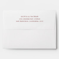 Simple Elegant Text | White and Dark Red