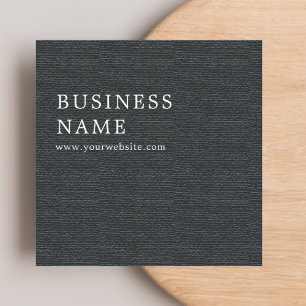 Simple Elegant Texture Grey Consultant Square Business Card