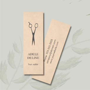 Simple Elegant Textured Hair Stylist Business Card
