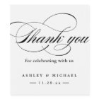 Simple Elegant Thank You Script Black White
