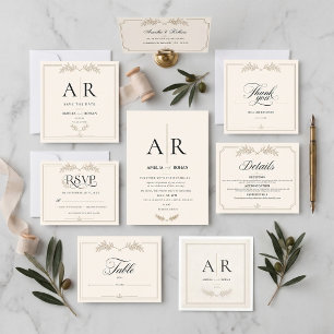 simple elegant traditional ivory classic rsvp