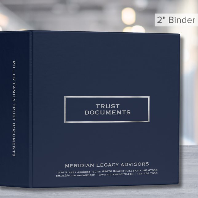 Simple Elegant Trust Documents Binder 2 Inch (Creator Uploaded)