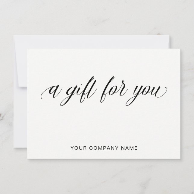 Simple Elegant Typography | A Gift for You (Front)