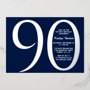 Simple Elegant Typography Milestone Birthday Real
