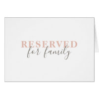 Simple elegant typography wedding reserved sign