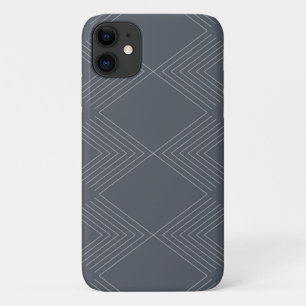 Simple, elegant, urban, chic line graphic pattern iPhone 11 case