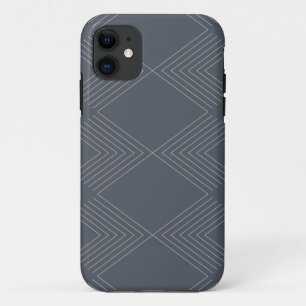 Simple, elegant, urban, chic line graphic pattern iPhone 11 case