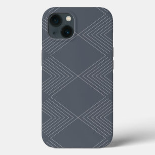 Simple, elegant, urban, chic line graphic pattern iPhone 13 case