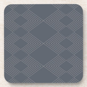 Simple, elegant, urban, chic line graphic pattern coaster