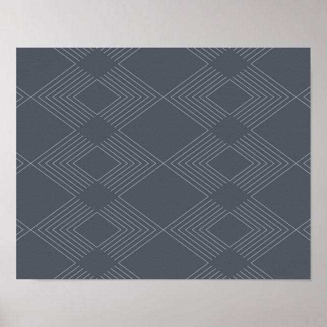 Simple, elegant, urban, chic line graphic pattern poster (Front)