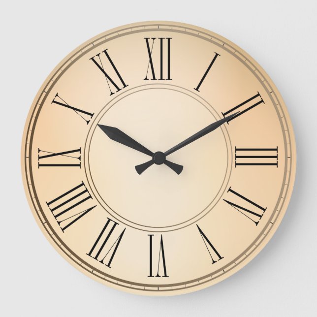 Simple Elegant Vintage Frame | Wall Clock (Front)