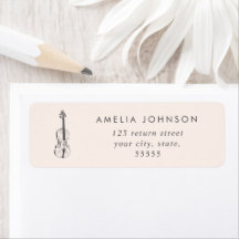 Simple Élégant Violon Enseignant Musicien Blush Ro