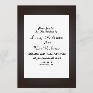 Simple Elegant Wedding Card