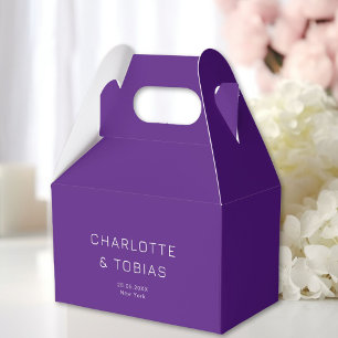 Simple, elegant wedding favor box