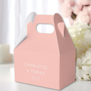 Simple, elegant wedding favor box