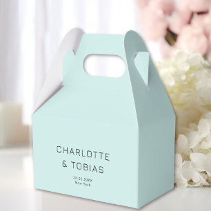 Simple, elegant wedding favor box