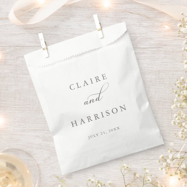Simple Elegant Wedding Favour Bag (Clipped)