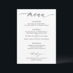 Simple Elegant Wedding Menu<br><div class="desc">Elegant Wedding Menu: Indulge in sophistication with our exquisitely designed Elegant Wedding Menu. Its graceful typography and refined layout set the tone for a memorable dining experience. Personalize it to make it a cherished keepsake. Elevate your reception with this timeless addition. Order now and let the culinary delights delight your...</div>