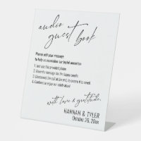 Simple Elegant Wedding Reception Audio Guest Book