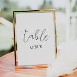 Simple Elegant Wedding  Table Number<br><div class="desc">Simple Elegant Wedding Table Number</div>