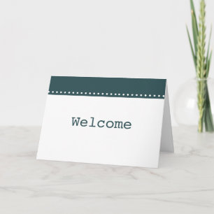 Simple Elegant Welcome Thank You Card
