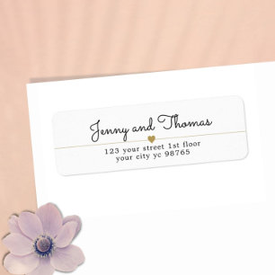 Simple Elegant White Gold Heart Line Mariage