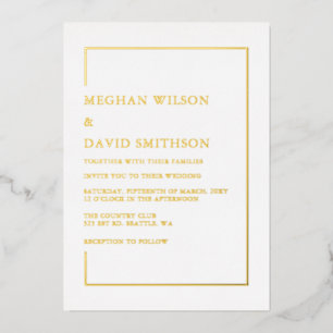 Simple Elegant White Gold Wedding